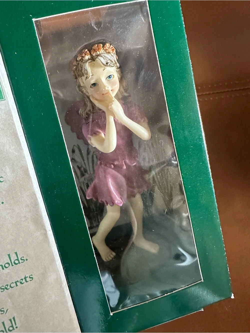 The Fairy Collection Secret Fairy #5581 Resin Fairy Figurine Pink Wings Boxed - Picture 10 of 11